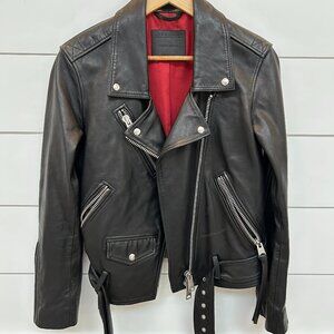 All Saints Billie Biker Leather Jacket